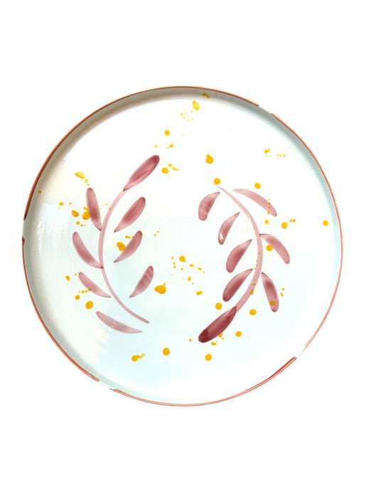 Schaal Gabriela Pink Feather 35cm - Schalen - Val Pottery