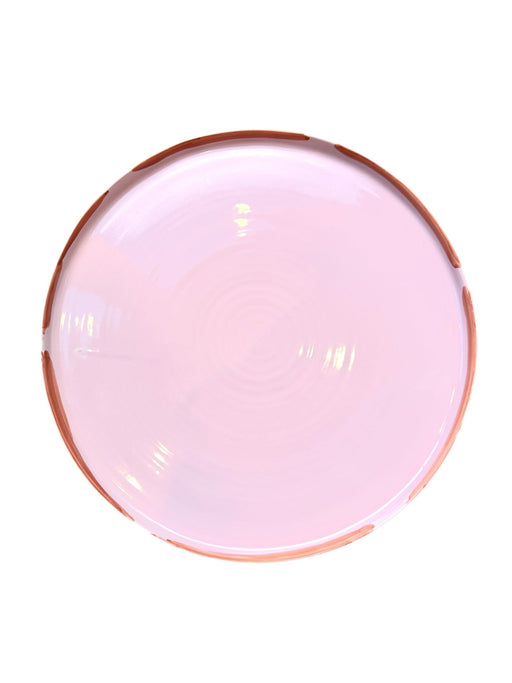Schaal Gabriela Pink & Orange Line 35cm - Schalen - Val Pottery