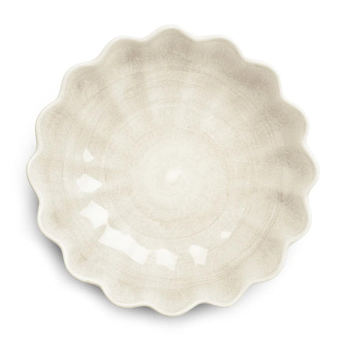 Schaal Oyster 24cm sand - Schalen - Mateus