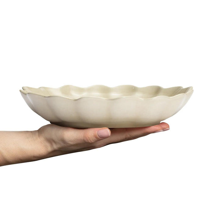 Schaal Oyster 24cm sand - Schalen - Mateus
