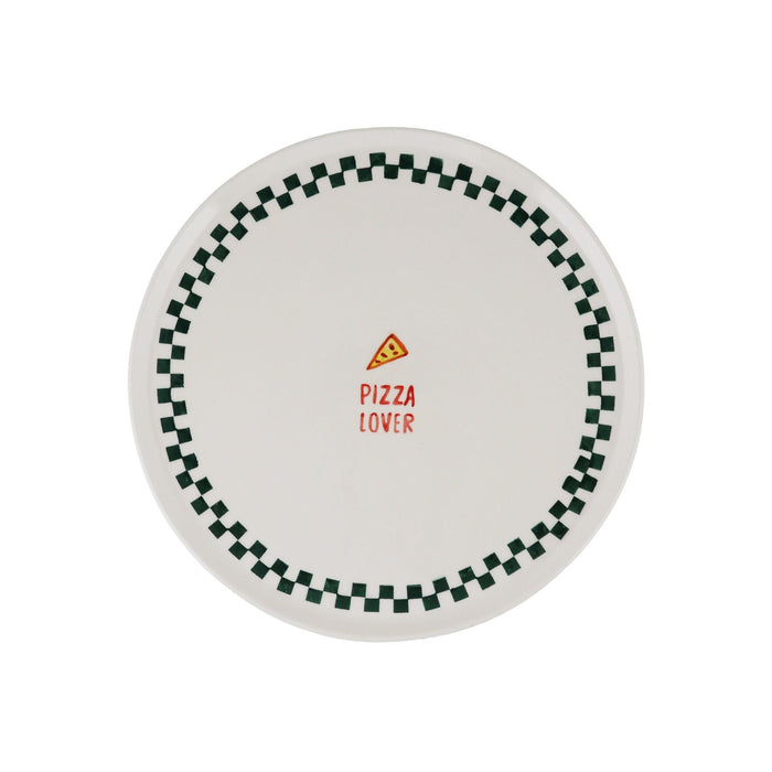 Schaal Pizza Lover groen 35cm - Schalen - Atelier Pistache