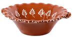 Schaal terracotta wit beschilderd 21x21cm - Schalen - Socerâmica
