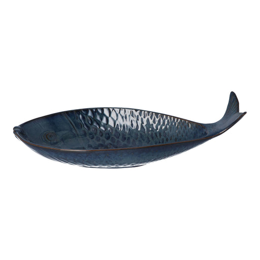 Schaal Vis Bleu Abysse 40x19cm - Schalen - Gresnovo