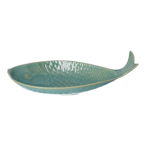 Schaal Vis Emeraude Blue 40x19cm - Schalen - Gresnovo