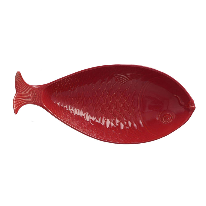 Schaal Vis Rouge Cendré 40x19cm - Schalen - Gresnovo