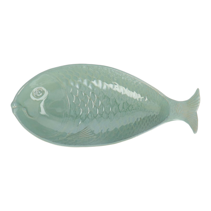 Schaal Vis Vert Lichen 40x19cm - Schalen - Gresnovo
