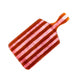 Serveerplateau glas Artisano Magenta & Pink Stripes 45x23cm - Serveerplateaus - Cavari Atelier