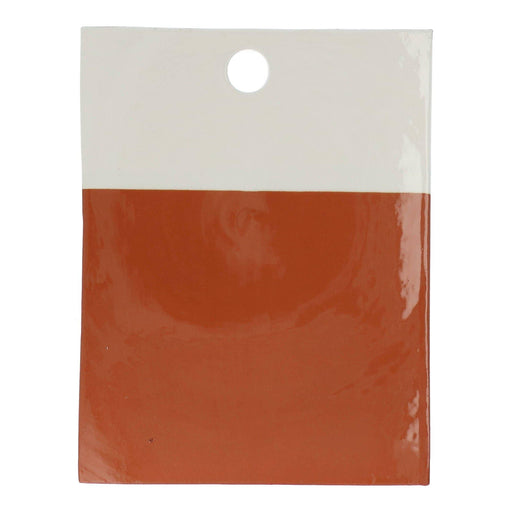 Serving tray rectangle dipped terracotta and white Casa Cubista - -. FOODIES IN HEELS