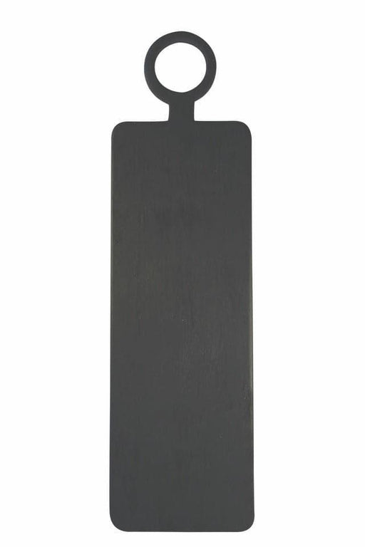 Serveerplateau rechthoekig geborsteld zwart mangohout 74cm Be Home - FOODIES IN HEELS