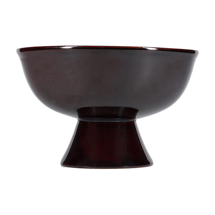 Serveerschaal 21xH13,5cm op voet dark maroon Manon - Schalen - SP Collection