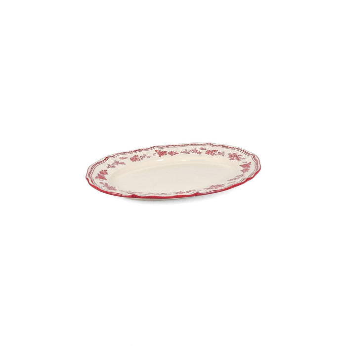 Serveerschaal 25,5x18cm ovaal burgundy Cyril - Schalen - SP Collection