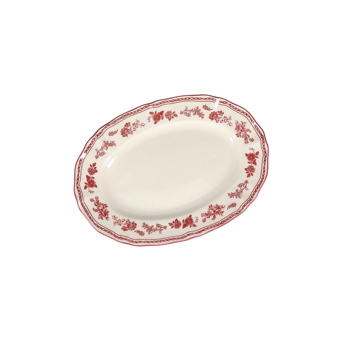 Serveerschaal 25,5x18cm ovaal burgundy Cyril - Schalen - SP Collection