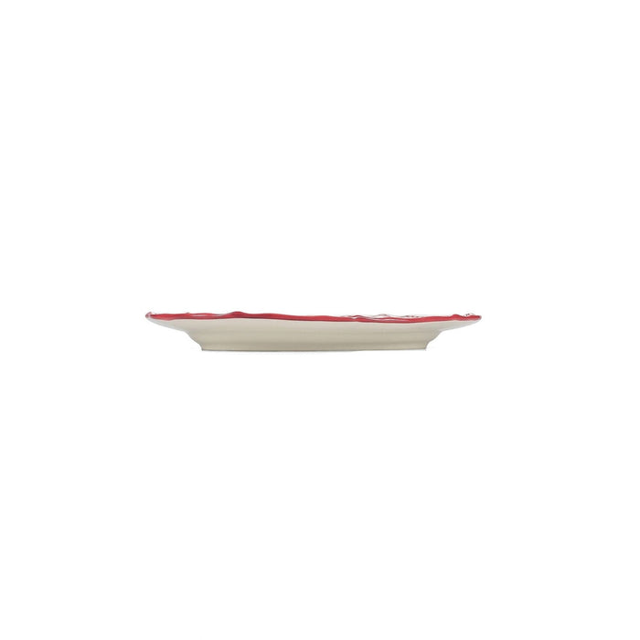 Serveerschaal 25,5x18cm ovaal burgundy Cyril - Schalen - SP Collection