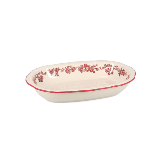 Serveerschaal 31,5x21xH5,5cm ovaal burgundy Cyril - Schalen - SP Collection