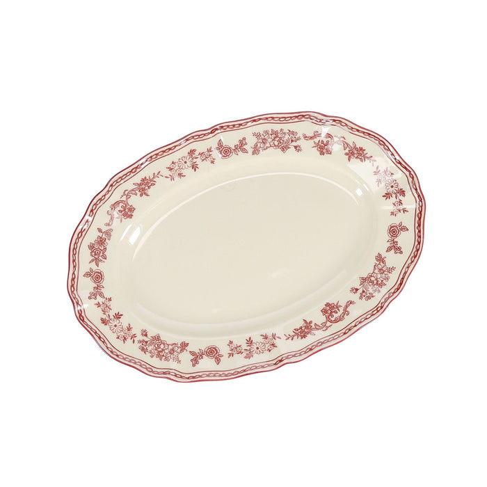 Serveerschaal 32,5x22,5cm ovaal burgundy Cyril - Schalen - SP Collection