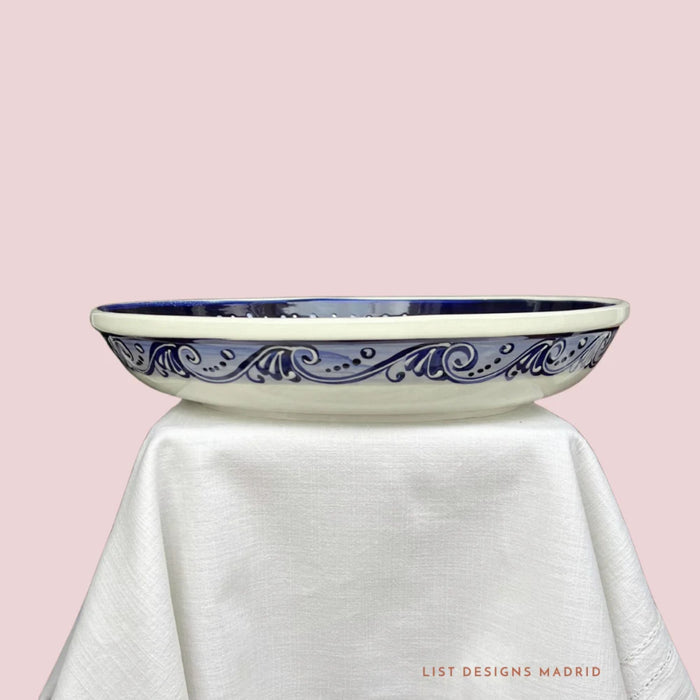 Serveerschaal Flor Cobalto 37,5cm - Schalen - LIST - designs