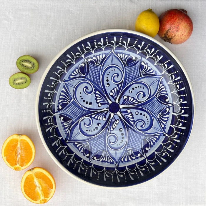 Serveerschaal Flor Cobalto 37,5cm - Schalen - LIST - designs