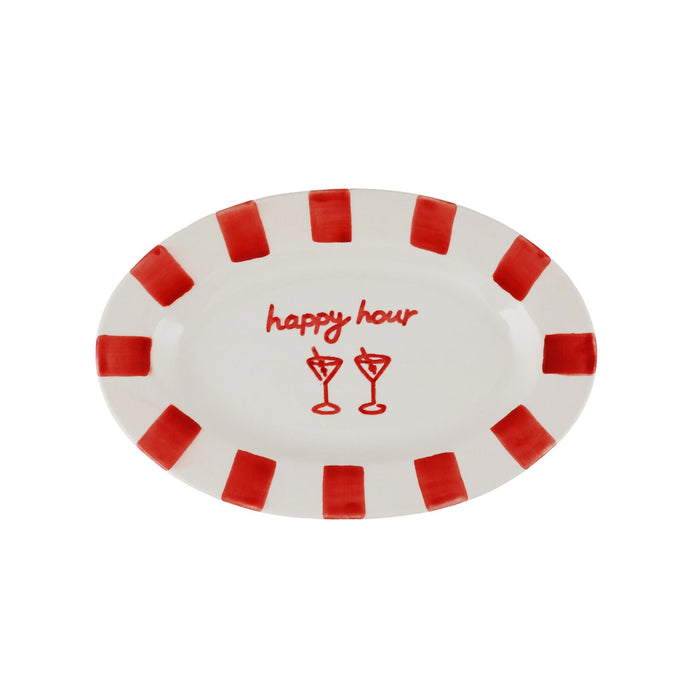 Serveerschaal Happy Hour 30x15cm - Schalen - Atelier Pistache