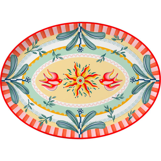 Serveerschaal ovaal Dolce Far Niente 26x18,5cm - gemaakt van melamine - Schalen - Baci Milano