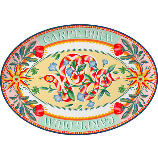 Serveerschaal ovaal Dolce Far Niente 36x25,5cm - gemaakt van melamine - Schalen - Baci Milano