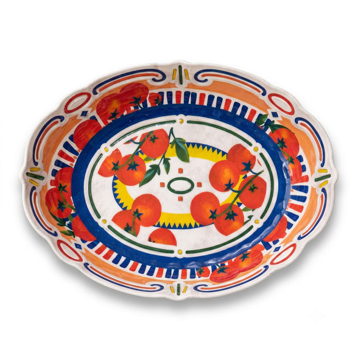 Serveerschaal ovaal Dolce Vita 33x23cm - gemaakt van melamine - Schalen - Baci Milano