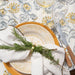Servet Bourdon Canvas Mimi - Blanc & Bourdon Kaki (set van 6) - Servetten - Maison de Vacances