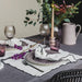 Servet Bourdon Canvas Mimi - Blanc & Bourdon Noir (set van 6) - Servetten - Maison de Vacances
