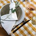 Servet Bourdon Canvas Mimi - Blanc & Bourdon Noir (set van 6) - Servetten - Maison de Vacances