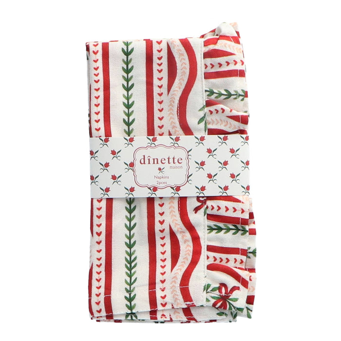 Servet Céleste Red 40x40cm (set van 2) - Servetten - Maison Dinette