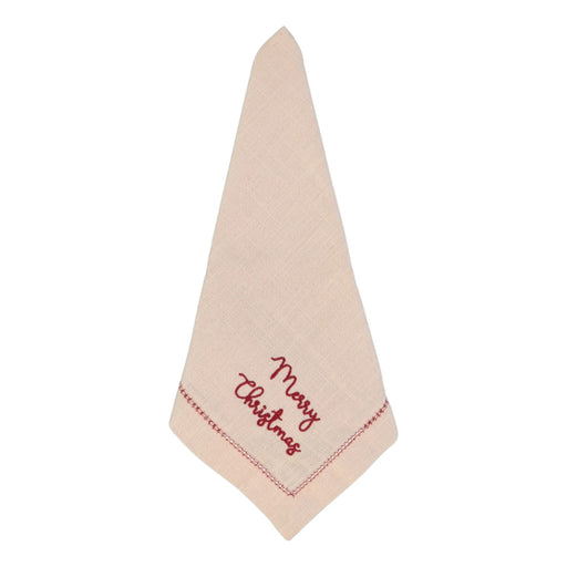 Servet Christmas Pink Hemstitch 45x45cm - Servetten - Mariaida Home