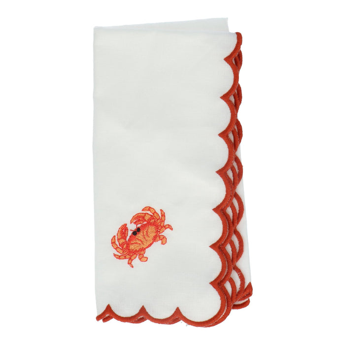 Servet Crab Orange Bole 45x45cm - Servetten - Mariaida Home