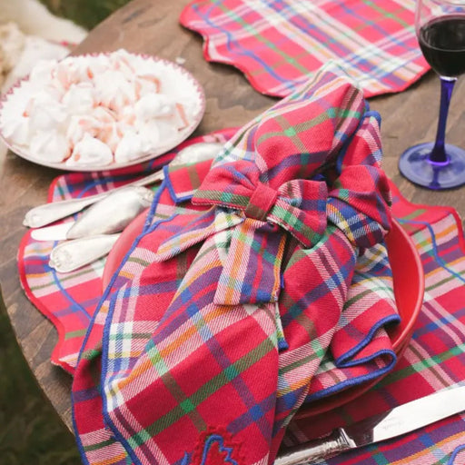 Servet Inverness Red 40cm (set van 2) - Servetten - Maison Dinette