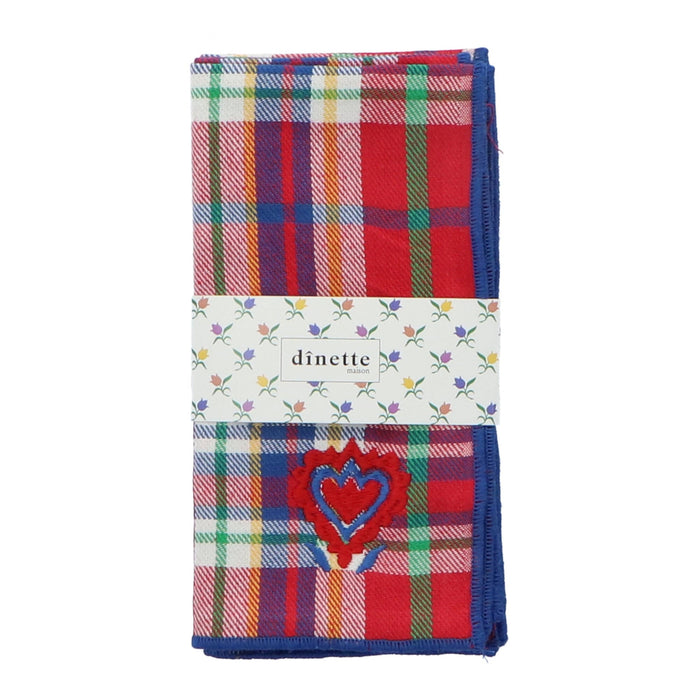 Servet Inverness Red 40cm (set van 2) - Servetten - Maison Dinette