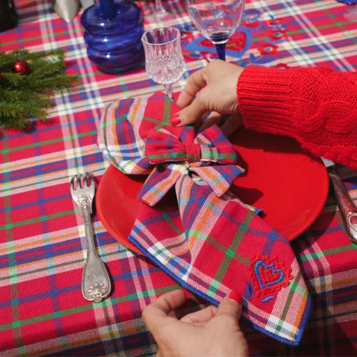 Servet Inverness Red 40cm (set van 2) - Servetten - Maison Dinette