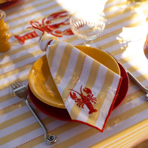 Servet Margritte Yellow 40cm (set van 2) - Servetten - Maison Dinette