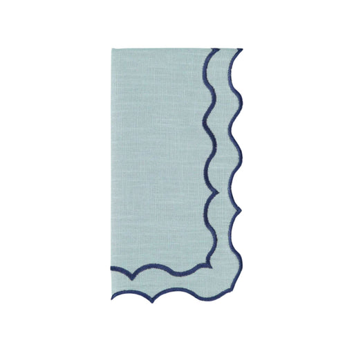 Servet Navy light blue with dark blue 45x45cm - Servetten - Mariaida Home