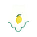 Servet Ondulado Limon met groene rand 45x45cm - Servetten - Mariaida Home