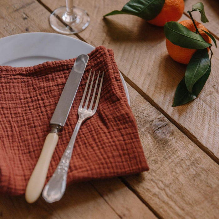 Servet Rust Red 40x40cm (set van 2) - Servetten - Les Pensionnaires