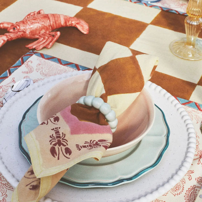 Servet The Red Lobster 40x40cm - Servetten - Casa Juna