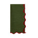 Servet Vila groen met rood 45x45cm - Servetten - Mariaida Home