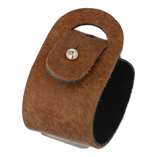 Napkin ring cognac leather with clasp in gold color (set of 4) Coaster Queen - -. FOODIES IN HEELS
