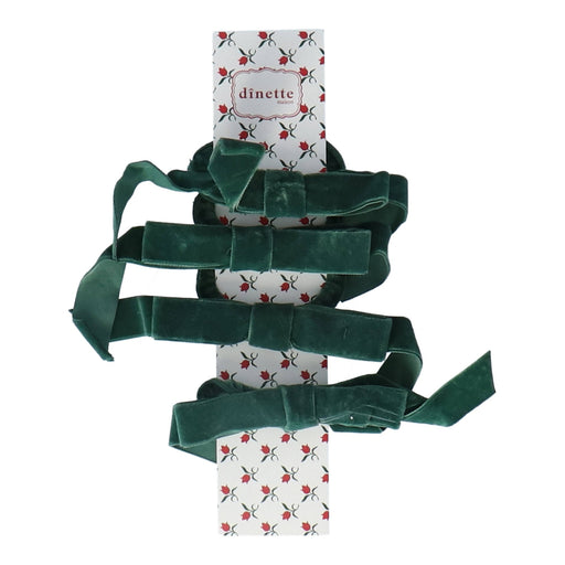 Servetstrikken Lily Bottle Green (set van 4) - Servetten - Maison Dinette
