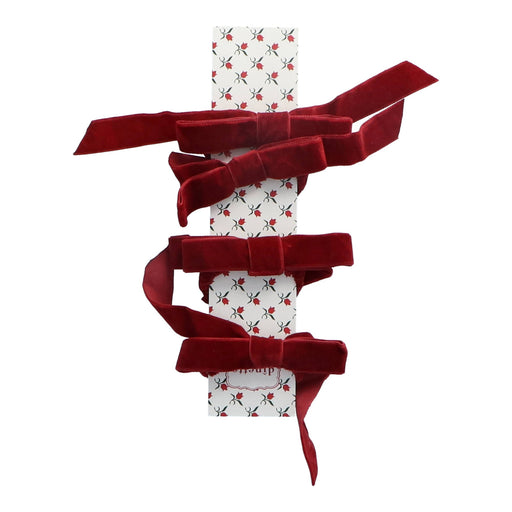 Servetstrikken Lily Burgundy (set van 4) - Servetten - Maison Dinette