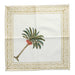 Servetten handgeprint katoen groen wit palmboom 40x40cm (set van 4) - Servetten - Les Ottomans
