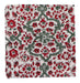 Servetten handgeprint katoen rood beige motief 40x40cm (set van 4) Les Ottomans - FOODIES IN HEELS