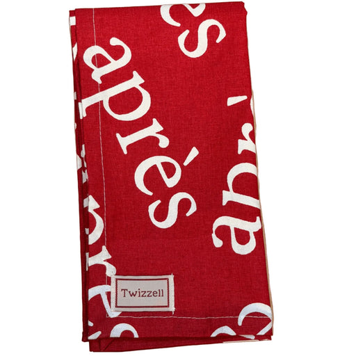 Servetten Red Après 45x45cm (set van 4) - Servetten - Twizzell