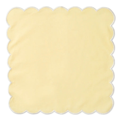 Servetten scallop botergeel 40x40cm (set van 2) - Servetten - Kulu Club