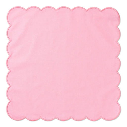 Servetten scallop roze 40x40cm (set van 2) - Servetten - Kulu Club