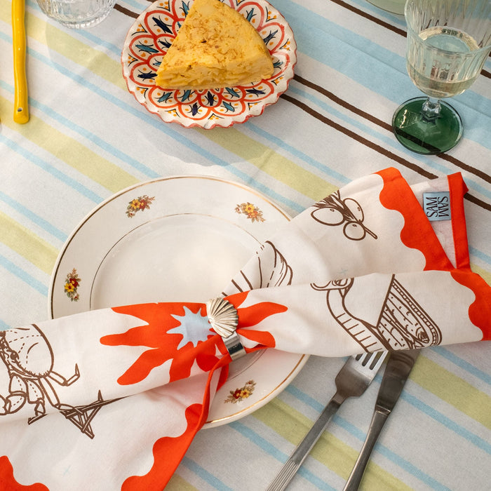 Servetten Seaside 50x50cm (set van 2) - Servetten - Sam Sam