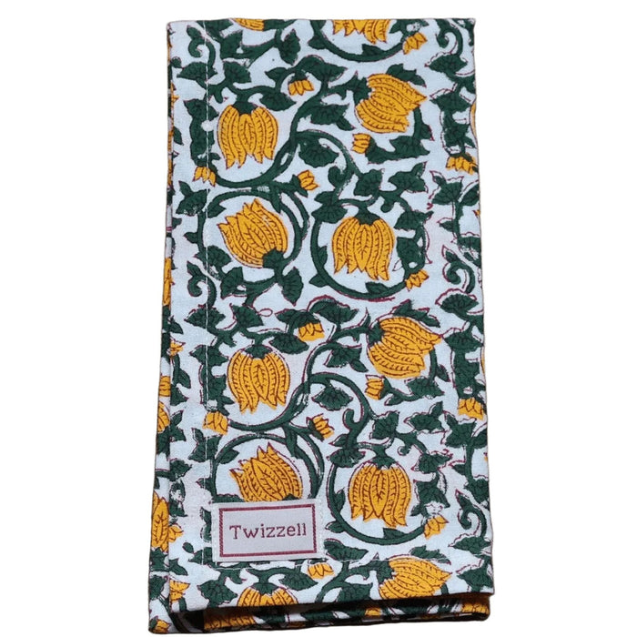 Servetten Yellow Zucchini 45x45cm (set van 4) - Servetten - Twizzell